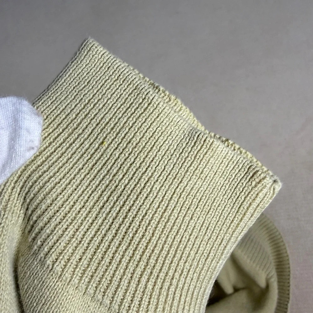 Vintage Conrad C Beige Cotton Sweater Mock Neck Size M - Picture 10 of 10
